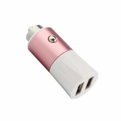 China 4.8 A Colorful Mobile Phone USB Car Charger Dual USB Port Changeable Output for sale