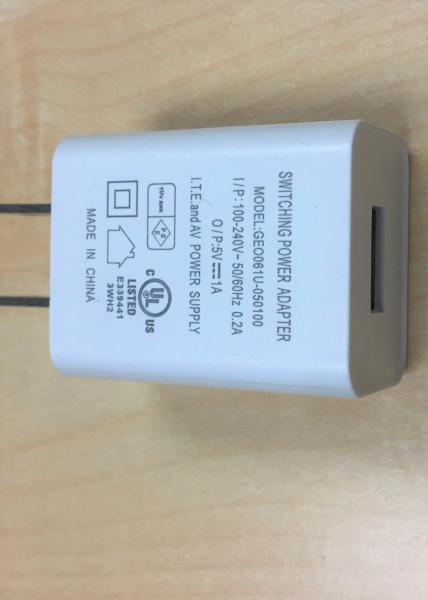 Quality Universal 1A Travel Mobile Phone Charger Adapter UL/FCC Approved For Android for sale
