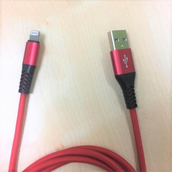 Quality Red Rapid USB Data Charging Cable Cord Lightweight For IPhone X/XS/XR/XS Max for sale