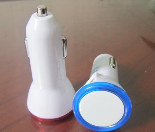 Quality White In Car Lightning Charger , Twin USB Port Apple Certified Iphone Car for sale