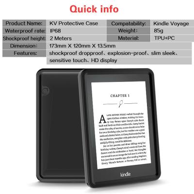 China Caja resistente transparente de la tableta con construido en el protector de la pantalla para Kindle en venta