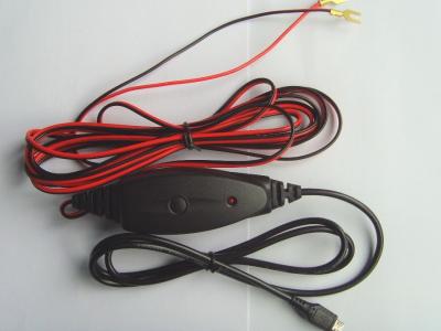 China o carregador micro USB do carro do Usb do poder superior de 2A 12V Hardwire o jogo de cabo para HD/PRO à venda