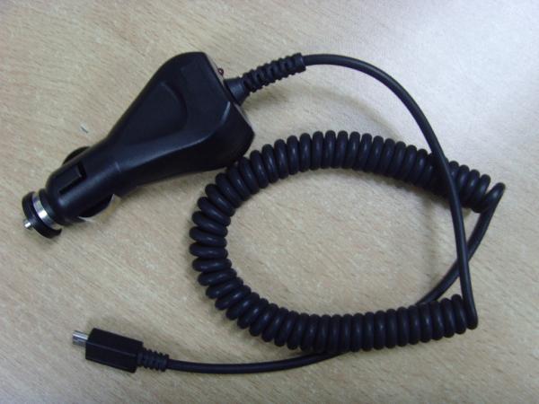 Quality 5V1A Coil Cable Car Charger with Micro USB , CE/FCC/e-mark approved Black for for sale