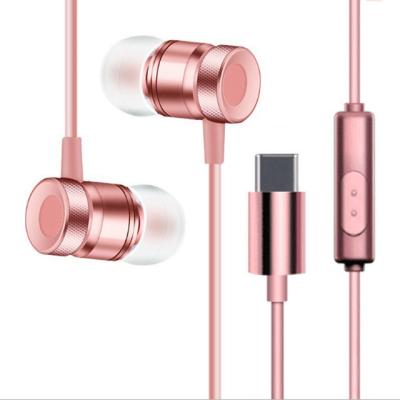 China USB Type-C Earbuds Magnetic Wired In ear Headphone Super Bass Music Earphone Earbuds for sale