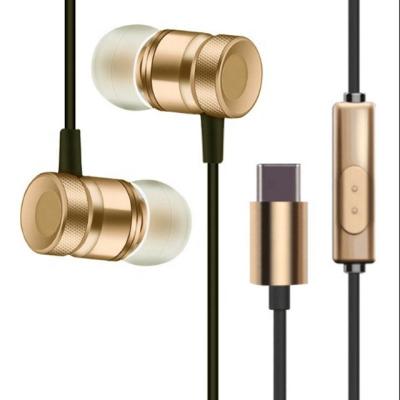 China O tipo-c earbuds estereofônicos da relação do fones de ouvido USB-C do fone de ouvido prendeu o fone de ouvido para Huawei à venda
