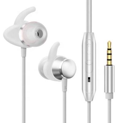 China In Ear Running Stereo Headphones With Hooks And Volume Control For Workout Sports Silver for sale