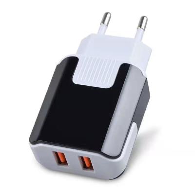 中国 2.1Amp EUは多USB旅行充電器、華為技術、Googleの黒のためのUSBの壁の充電器を差し込みます 販売のため