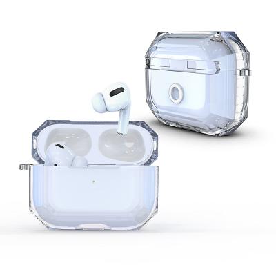 China Earphone Case for Airpords Pro Transparent TPU Case for Apple Airpods Pro Protective Cover for Earbuds for sale