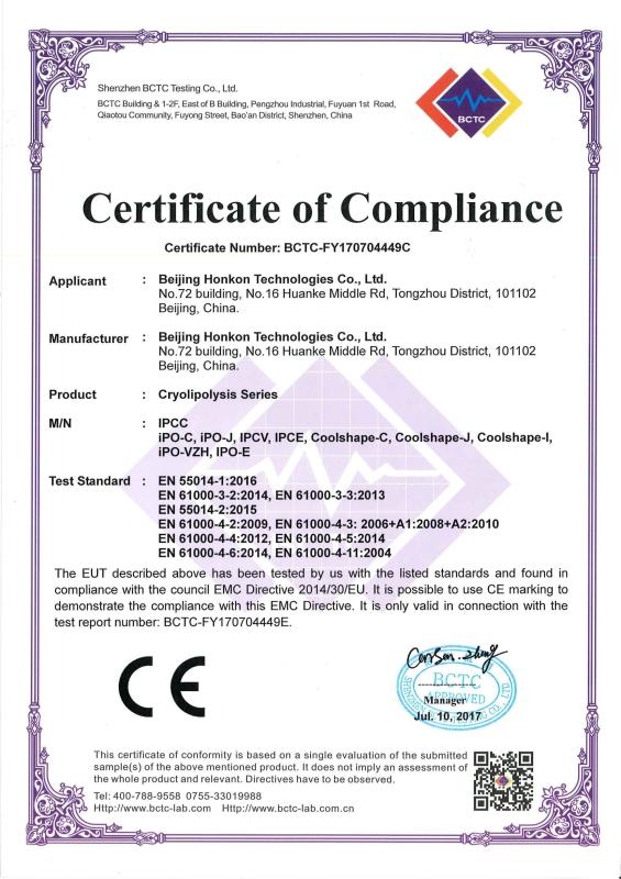 CE - Beijin Honkon Technologies CO.，Ltd