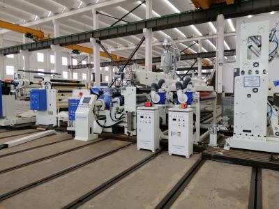 China Kundengebundene Papierblatt-Laminierungs-Maschinen-überzogene Harze mögen LDPE/LLDPE/PP/EVA zu verkaufen
