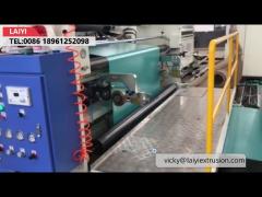 Production Speed 150m/min Semi-automatic Non-Woven Fabrics PE Extrusion Coating Machine