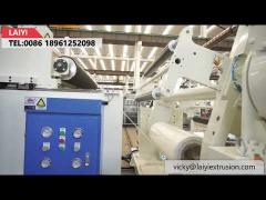 300kg/H  EVA Dry Film Laminating Machine Auto Splicing Shaftless unwinder