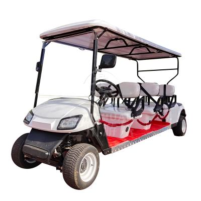 China 6 Seater 4 Wheeled Electric Sightseeing Bus Club Golf Cart For Outdoor Playground 3500*1200*1900mmH for sale