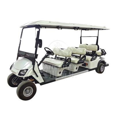 China Professional cheap chinese guided electric golf cart 8 person club car 4700*1200*1900mmH for sale