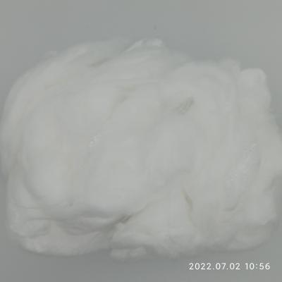 China 3 Denier Filter Synthetic Fiber PP Spun Yarn Raw White for sale