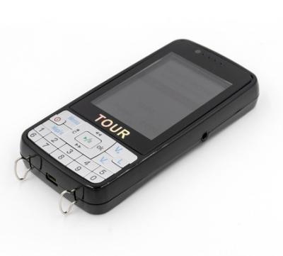 China 4G Memory LCD Screen Audio Travel Tour Guide Black Color Automatic Induction for sale