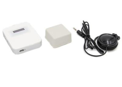 China White Color Audio Guide Wireless Audio Tour Guide Systems With Lithium Battery for sale