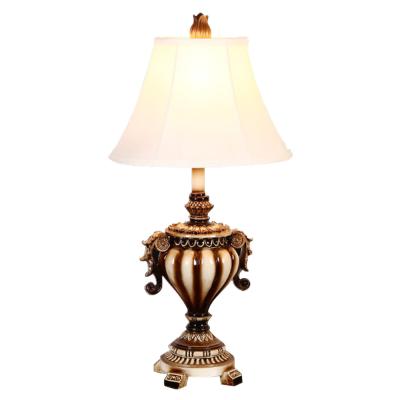 China Bedroom bedside lamp European style complex classical creativity luxury American style study living room  decoration desk lamp for sale