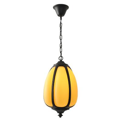 China Pumpkin chandelier outdoor waterproof pendant light arbor chandelier outdoor garden led courtyard corridor aisle light lamp for sale