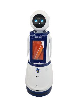 China Police Robot Touch Screen Kiosk 4G LTE Enabled For Assisting Regular Work for sale