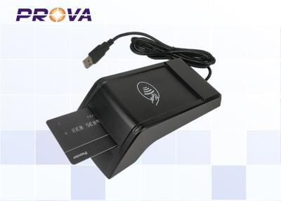 China IC & RFID Chip Card Reader USB Interface With 500,000 Times Long Life Time for sale
