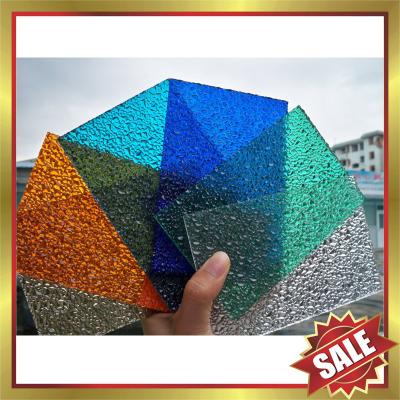 China hight quality Diamond embossed polycarbonate PC Sheet panel board plate for decoration and building construction project for sale