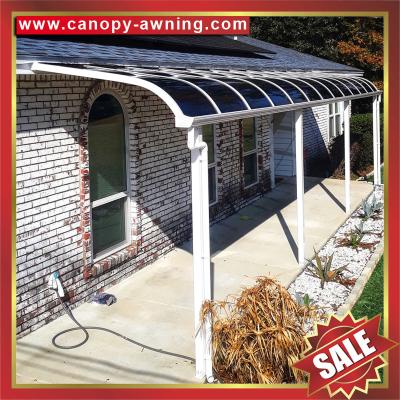 China outdoor backyard porch patio balcony gazebo terrace alu aluminium polycarbonate awning canopy canopies shelter cover for sale