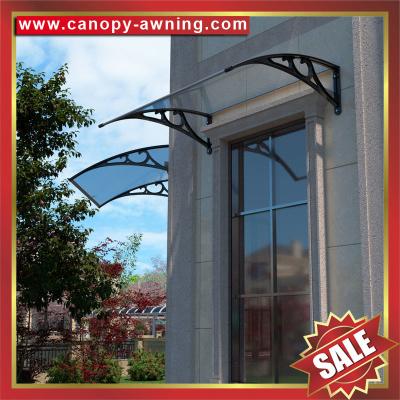 China hot selling door window polycarbonate diy canopy awning shelter canopies with aluminum alu bracket support arm for sale