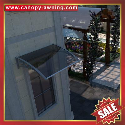China high quality house door window polycarbonate diy canopy awning shelter with aluminum bracket support arm for sale