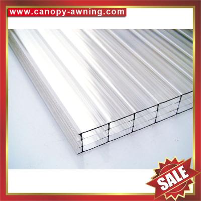 China four layers polycarbonate sheet,multiwall PC sheet,hollow pc panel,pc hollow board,excellent temperature resistance ! for sale