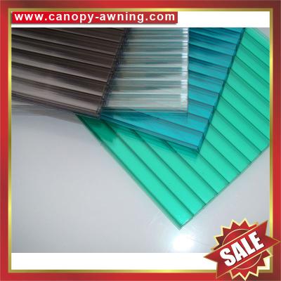 China high qualtity greenhouse roofing polycarbonate PC multiwall twin wall cell hollow board sheet sheeting plate panel for sale