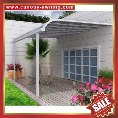 China outdoor villa building gazebo patio balcony aluminum frame pc polycarbonate window door awning canopy shelter canopies for sale