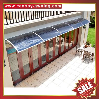 China excellent house villa door window aluminum DIY PC polycarbonate Awning canopy cover shelter with cast aluminium bracket for sale