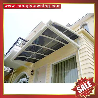 China outdoor gazebo patio sunshade metal aluminium aluminum pc polycarbonate window door awning canopy awnings shelter cover for sale
