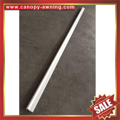 China Frontal alu Aluminum aluminium metal fixing bar profile connector for diy pc polycarbonate awning canopy for sale for sale