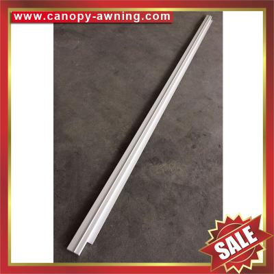 China alu Aluminium Aluminum fixing Connector Bar profile for DIY awning,canopy,PC awning,polycarbonate canopies for sale