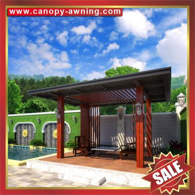 China prefabricated backyard garden park Aluminium alu gazebo pavilion canopy awning sunshade shelter for sale for sale
