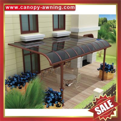 China outdoor villa house patio terrace balcony sun rain alu aluminum polycarbonate awning canopy canopies cover china for sale