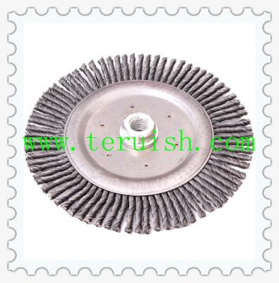 China Fine Strand Twist Knotted Screw & Flat  Wire Wheel Brushes TRT03 for sale