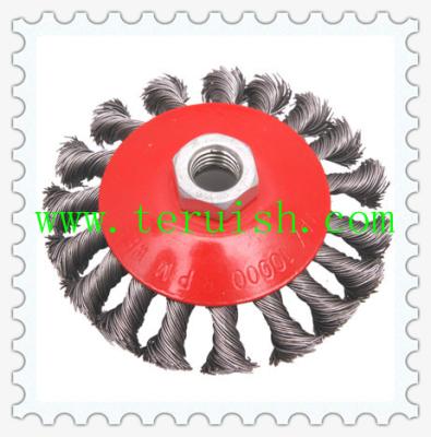 China Twist Knotted Screw & Plate Wire Wheel Brushes TRT05 for sale