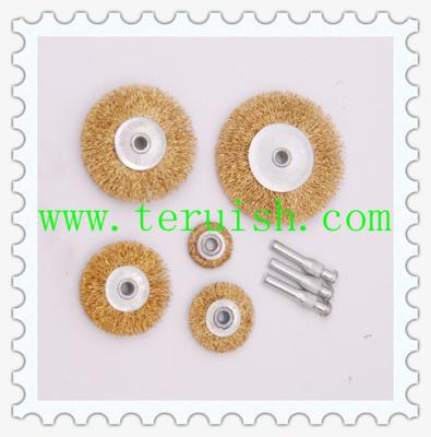 China Crimped Wire Small Flat Wheel Brushes TRC02 for sale