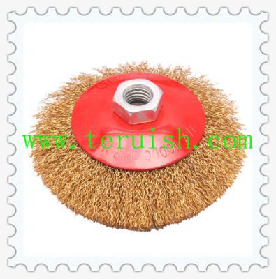 China Crimped Wire Screw & Plate  Wheel Brushes TRC05 for sale