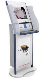 China ZT2176 Free Standing Information & Internet Lobby Kiosk for Account Inquiry & Transfer for sale