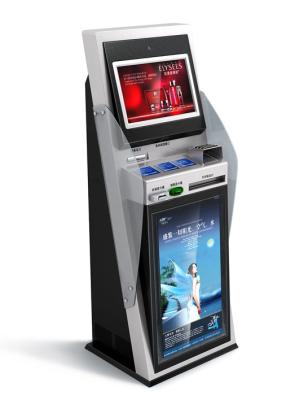 China Lobby Bill Payment Kiosk with Credit Card / Cash Payment & Barcode Reader For Tax Bills Payment for sale