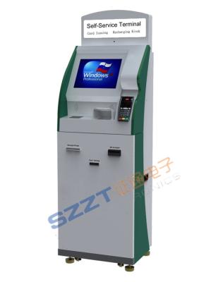 中国 札をつける ZT2405/インターネット、情報アクセスが付いているカード ディスペンサー/ビルの支払のキオスク 販売のため