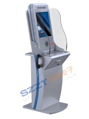 China ZT2113 livram o Internet/o quiosque eretos alameda da operação bancária/retalho com o leitor de cartão do RFID à venda