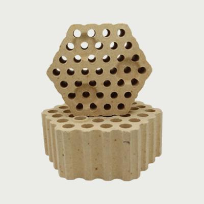 China Rongsheng High Quality Refractory Brick High Alumin Checker Brick 48%-80% Al2O3 With 7/9/31/37/48/65 Holes for sale