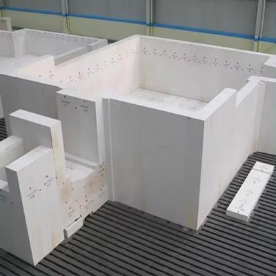中国 Rongsheng Re-sintered Fused AZS Brick High Quality High Refractoriness Furnace Refractory Brick For Kilns 販売のため
