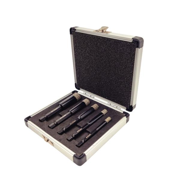 Quality Diamond Hole Drill set 5pcs Express Interface fast connection for granite ceramic marble drilling for sale
