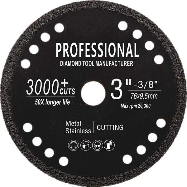 Quality 9" 230mm Metal cutting saw blade Vacuum brazed diamond multifunctional for for sale